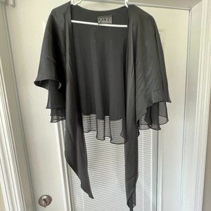 Black Satin Formal Wrap